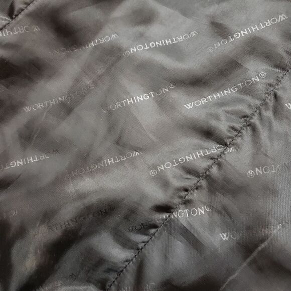 Lambskin Worthington Women's lamb skin leather jacket Size Medium - Picture 12 of 14